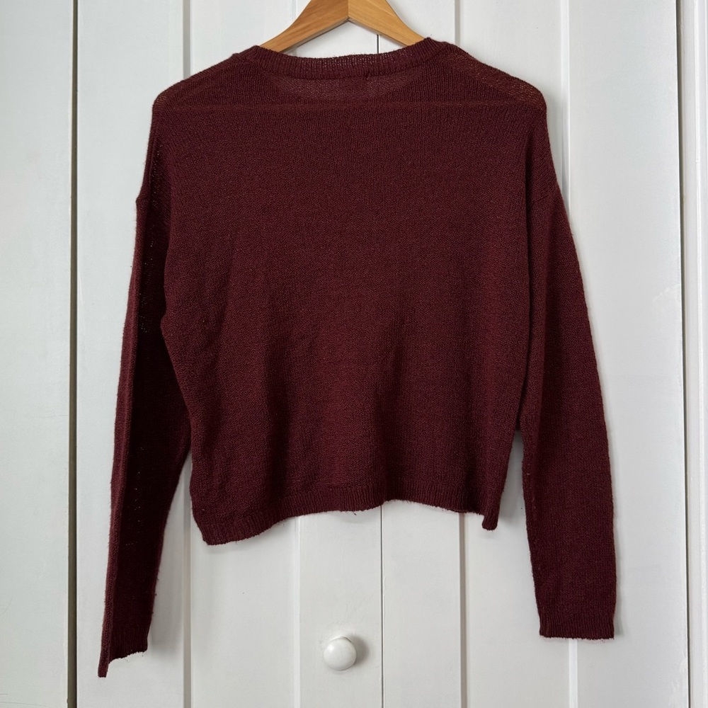 Burgundy Garage Sweater, XS - Picture 3 of 3